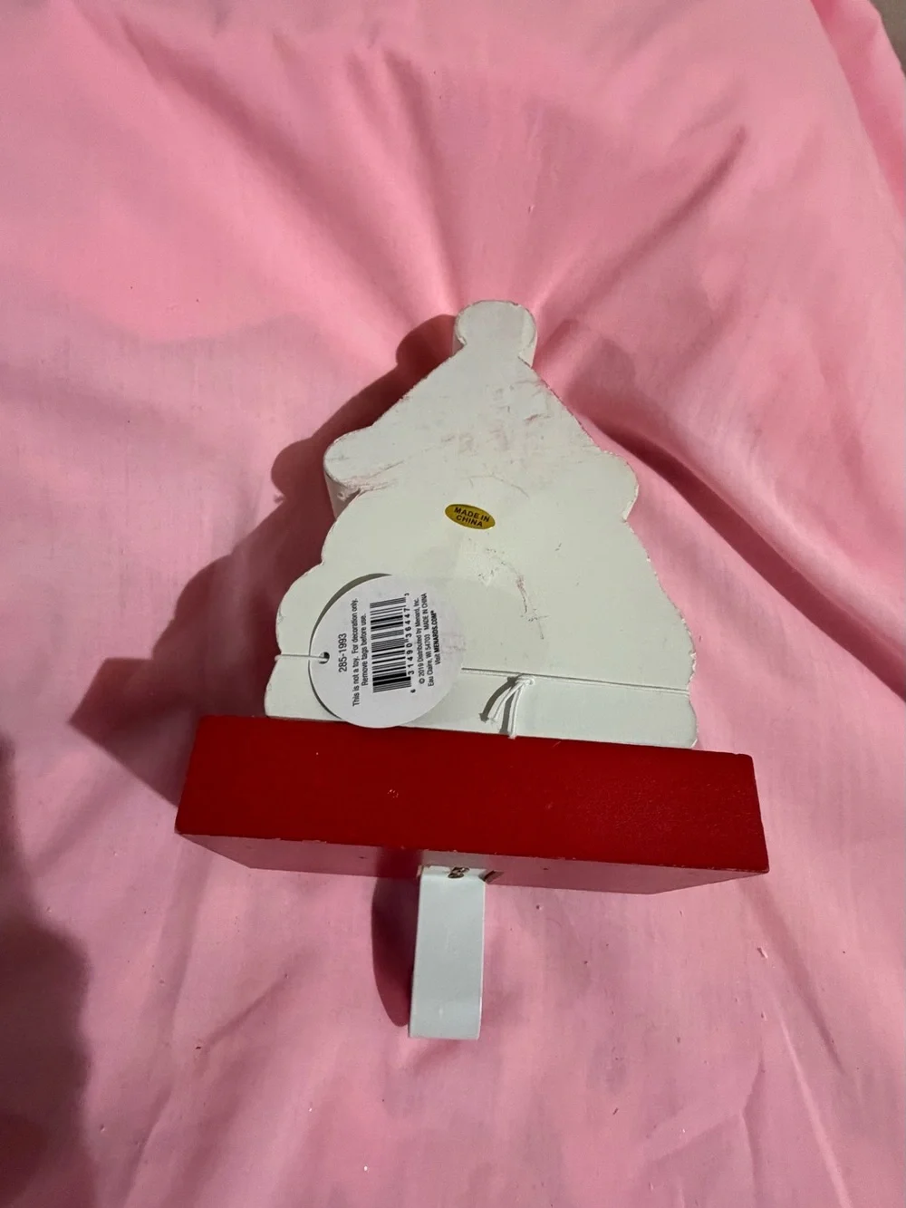 Holiday Santa 'HO HO HO' Wall Hook - Red and White